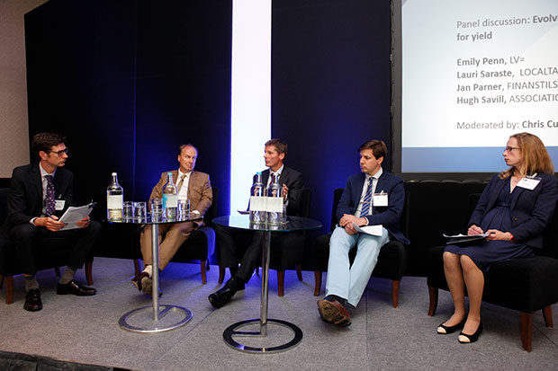 L - R: Christopher Cundy, Hugh Savill, Jan Parner, Lauri Saraste, Emily Penn